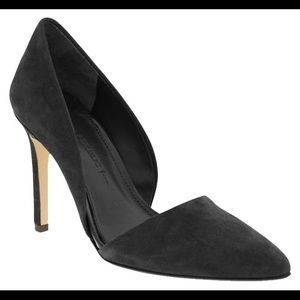 Banana Republic Black Adelia Suede d’Orsay Pumps